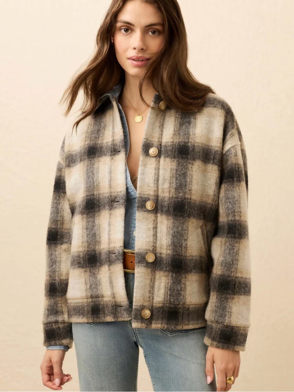 New Faherty Women’s Rocky Ridge Plaid Jacket - Twilight Bend Plaid Size: L\ XL